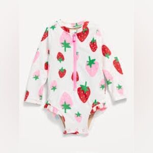 Front-Zip Rashguard Swimsuit